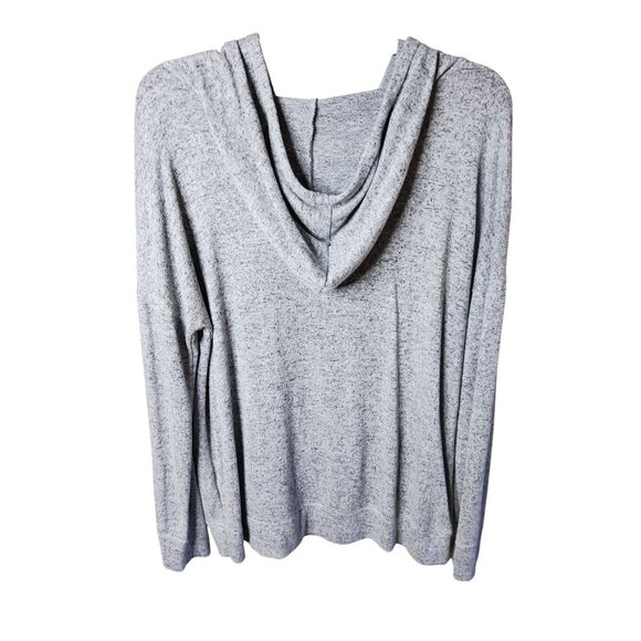 Gray Heather Hoodie Sweatshirt With Drawstrings & Pockets Potters Pot Size L - Picture 2 of 3